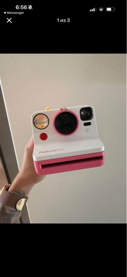 Polaroid Now Instant Camera Pink & White