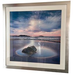 Gorgeous Framed Wall Art Photography from William Vanscoy "Perfect Fit" –  32" x 32" Gallery Seascape