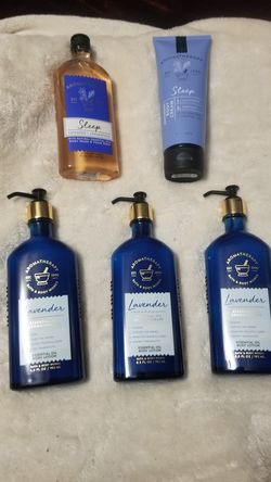 Bath & Body Works Lavender Aromatherapy Lotion-Glass Bottles w/pump (discount on 2*)