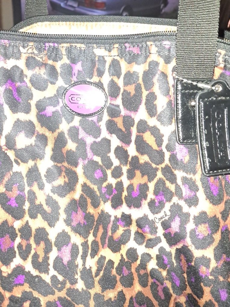 Leopard Coach Purse 25.00