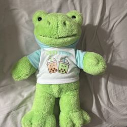 build a bear Spring Green Frog Stuffed Animal