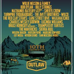 Willie Nelson’s 10th Outlaw Festival May 15th In Chula Vista San Diego 