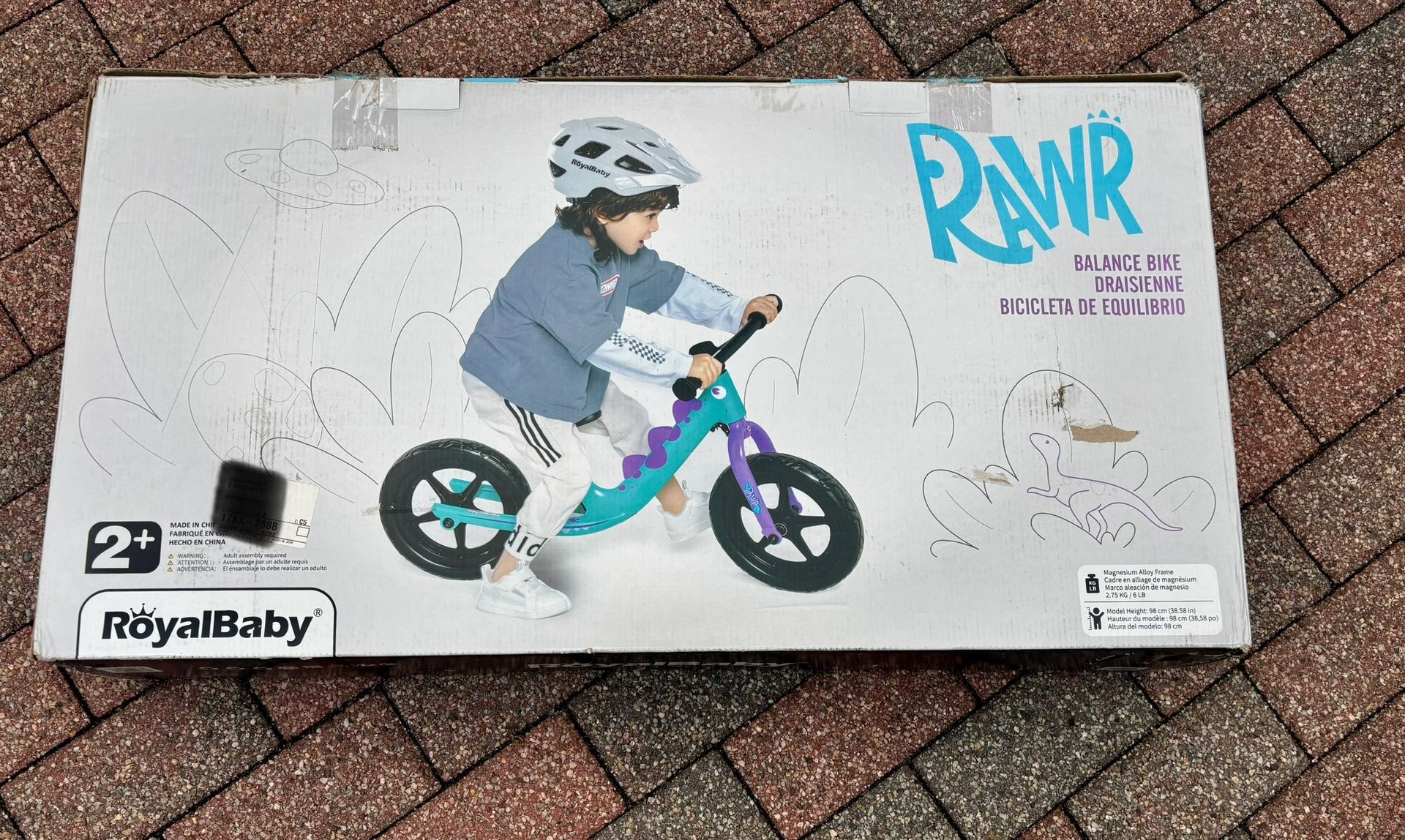 RoyalBaby Balance Bike, 12”