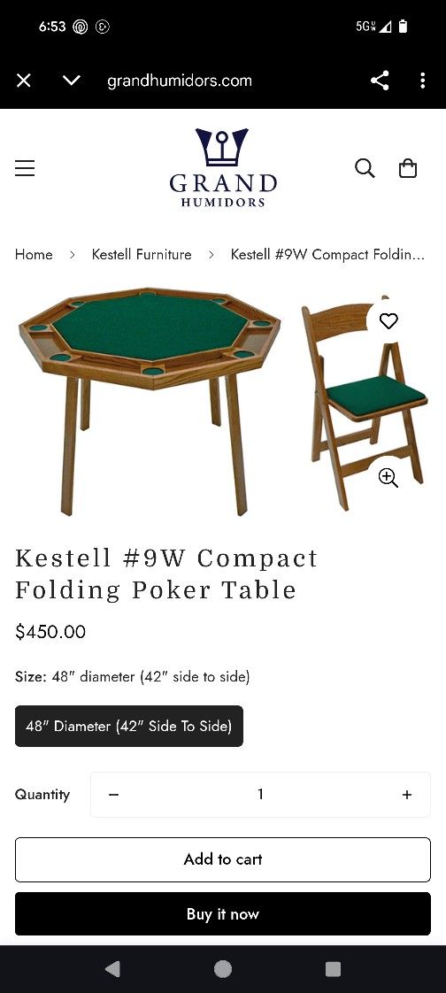 Poker Folding Table With A Table Top & Chairs & Poker Chips And Cards