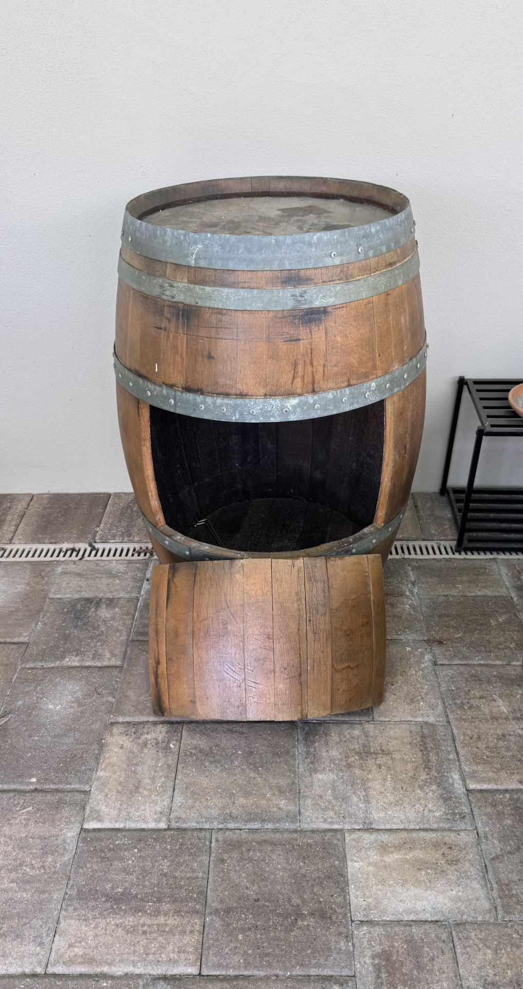 Liquor Cabinet Wine Barrel