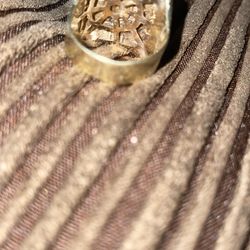 10k Versace Gold Ring Oro 