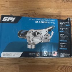 Brand New Never Used GPI 15 GPM 12V Fuel Transfer Pump, Economy Model