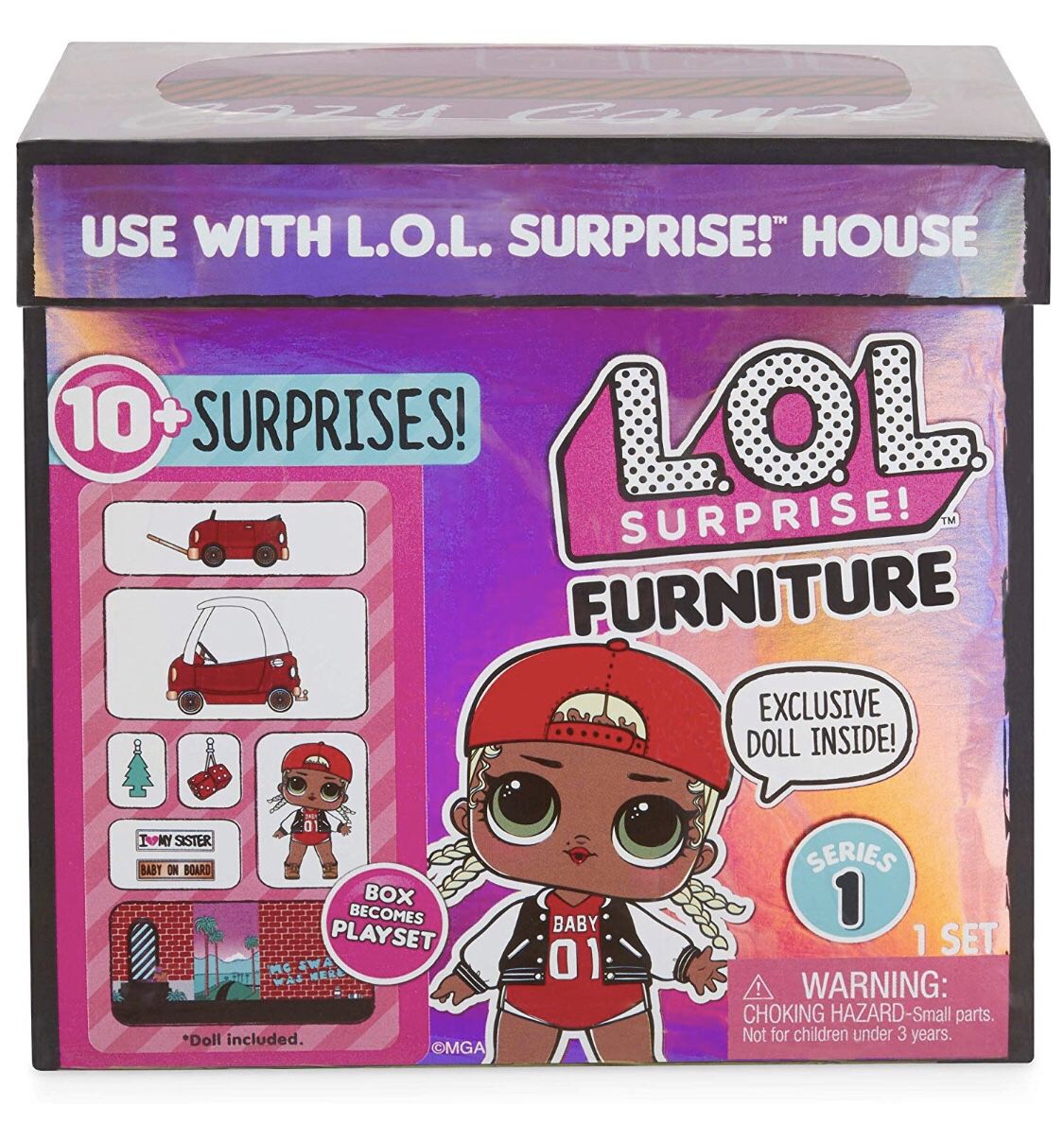 LOL SURPRISE! Furniture COZY COUPE with 10+ surprises s