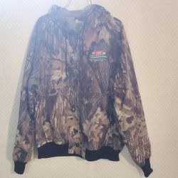 L Mens WESTARK Miller High Life Friends of the Field Camo Vintage Bomber Jacket