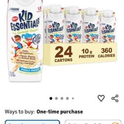  Boost Kids Essentials Vanilla Vortex 1.5kcal 24 Count Unopened