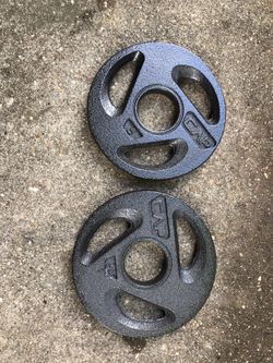 2 5lbs Olympic style weights