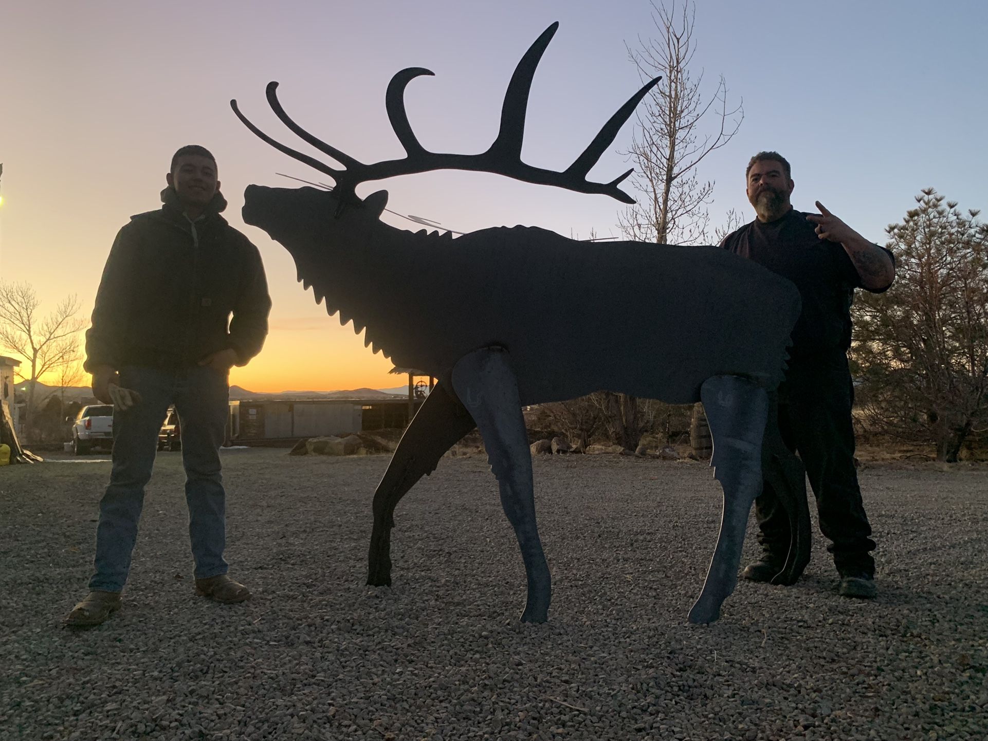 Lifesize Steel Elk 505-459-4007