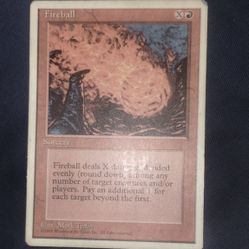 Magic The Gathering 4th Edition Fireball