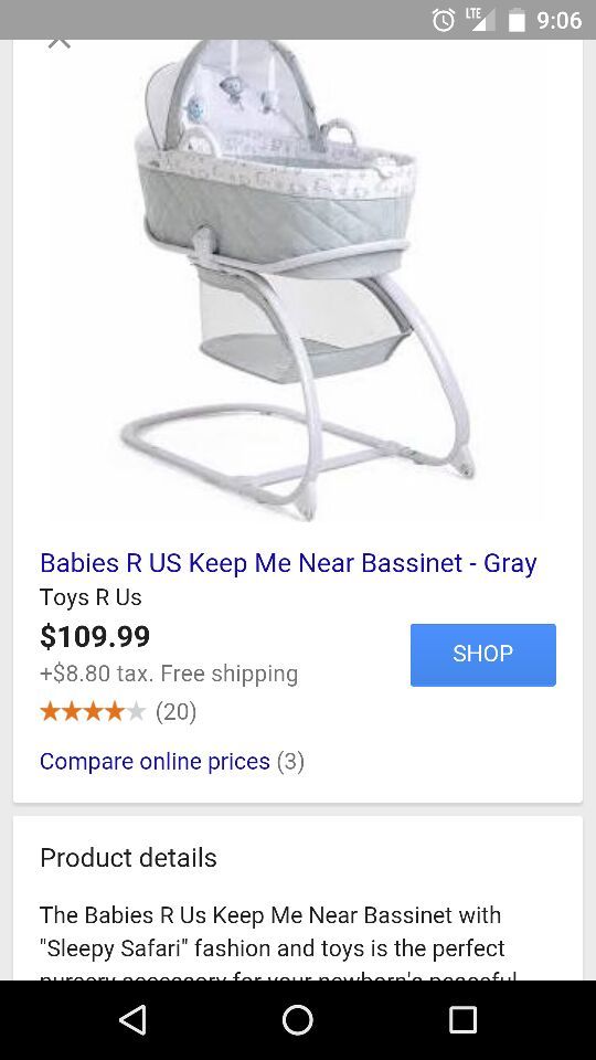 Babies r us keep me near bassinet sale