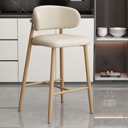 Modern Counter Height Barstools set of 4 Beige