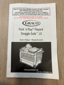Graco Snuggle Suite LX seat, changer, organizer – no playard