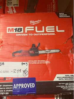 Milwaukee chain saw 16 in tool only