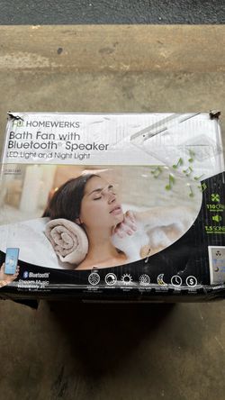 Homewerks Bath Fan with Bluetooth Speaker