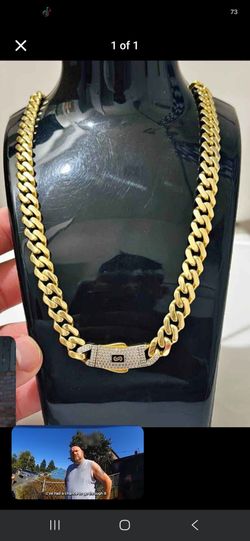 Monaco gold chain 22inch 15mm
