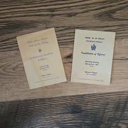 1950s Mosonic Temple Programs 