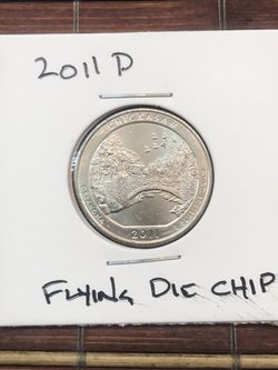 2011 D Flying Die Chip Error Quarter