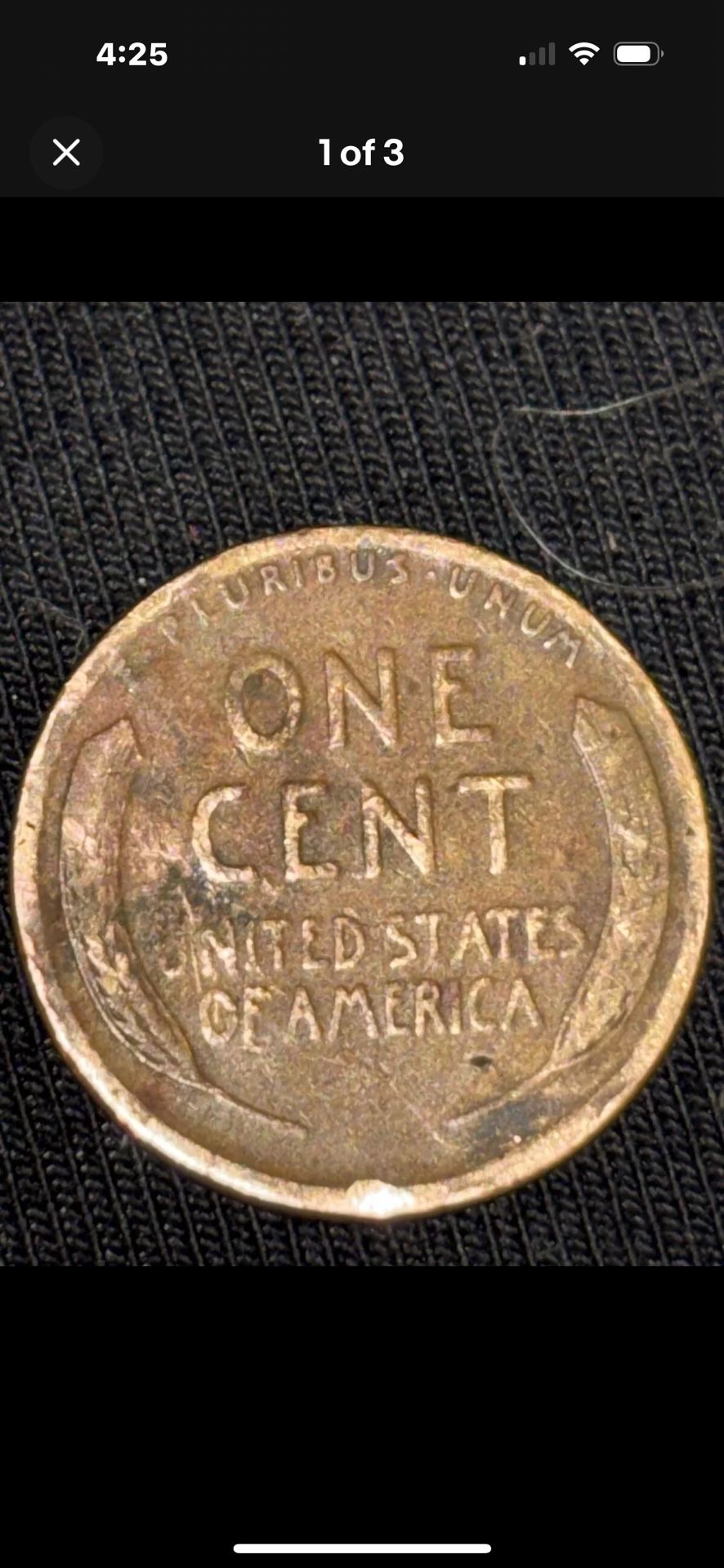 1929 No Mint Wheat Penny