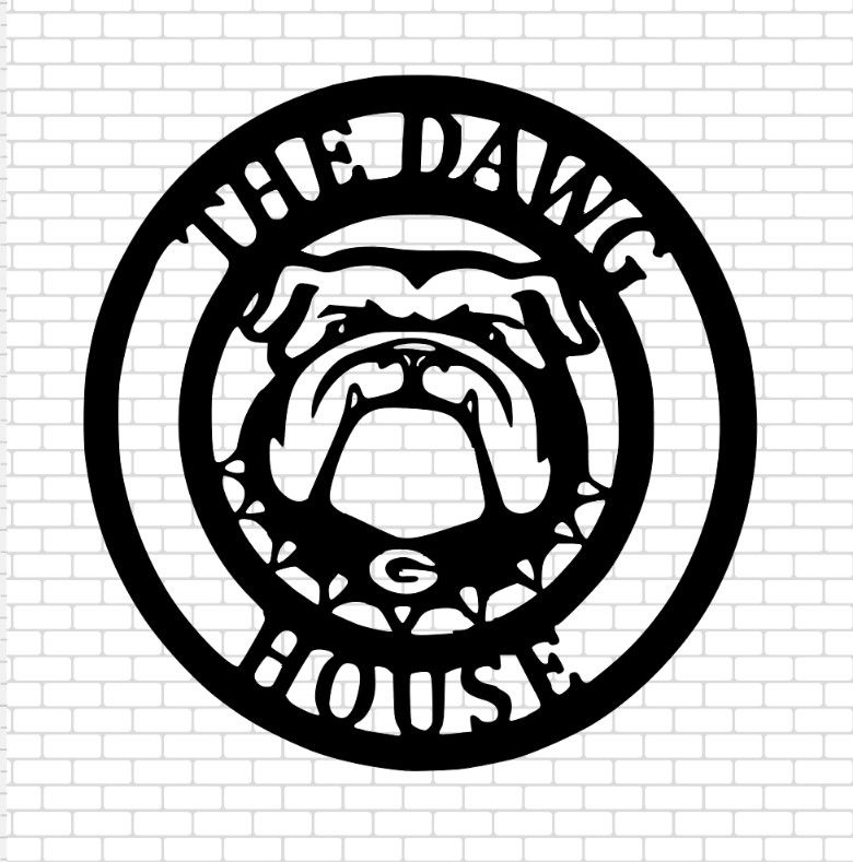 Georgia Bulldog Metal Sign 
