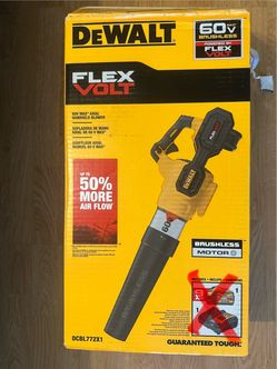 Dewalt FLEXVOLT 60V MAX 125 MPH 600 CFM Brushless Cordless Battery Powered Blower (tool only)