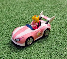 Nintendo Mario Kart Carrera Wild Wing Peach Pull Back & Speed 1:43 Toy Car EUC