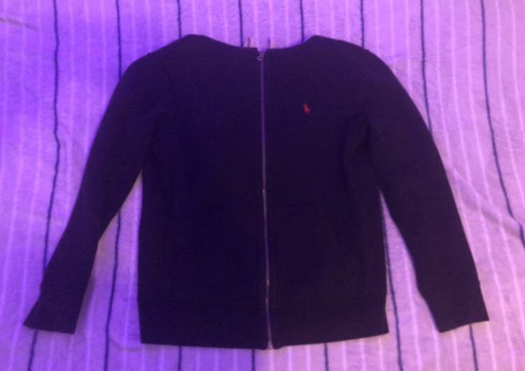 Polo Hoodie Black