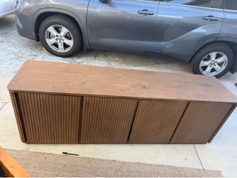 Brown oak Credenza