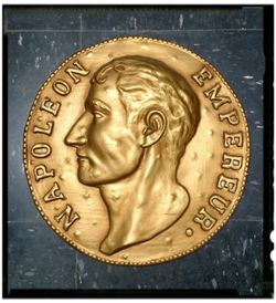 1963 New-Art Heavy Napoleon Wall Plaque