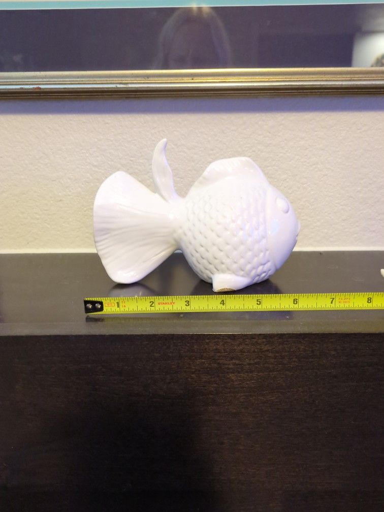 White Ceramic Fish