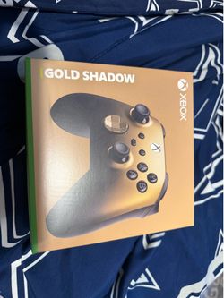 Two Xbox Series Gold Shadow Controllers w/ Rechargeable Battery Packs