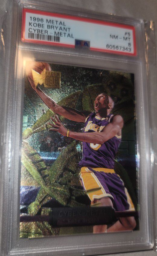 1996 METAL KOBE BRYANT CYBER-METAL ROOKIE CARD 🔥 🔥 🔥(OPEN TO ALL OFFERS)