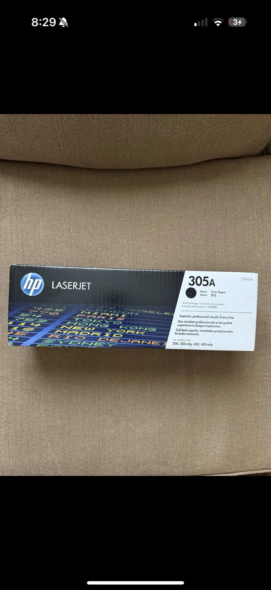 HP LaserJet 305a Black Toner CE410A Print Cartridge Genuine OEM