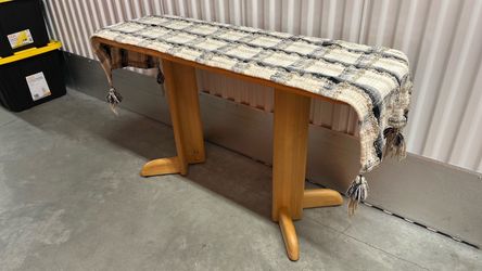 Solid Wood Console Table Natural Finish.
