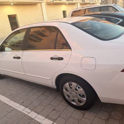 White Honda accord