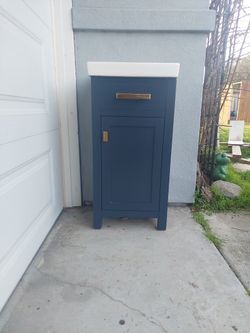 Small Cabniet and Porcelain  Sink