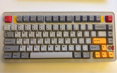 EvoWorks EVO75 Mechanical Keyboard – Eclipse Gray – Rye Linear Switches – Lightly Used