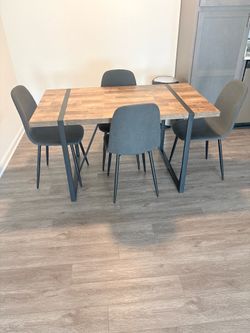 Table and 4 chairs