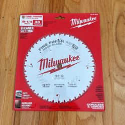(New) Milwaukee 8-1/4 Inch Fine Finish Wood Blade 