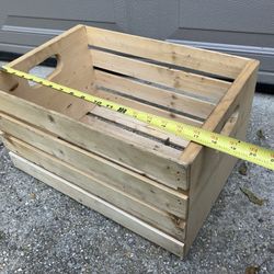 Wood Crate .. use it for record albums, Etc
