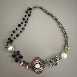 Women’s vintage multicolor butterfly Necklace