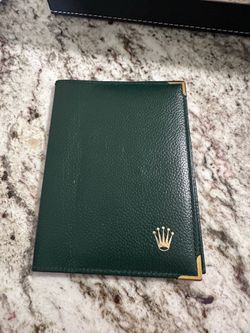 Rolex leather billfold wallet