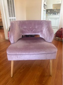 Purple Velvet Chair