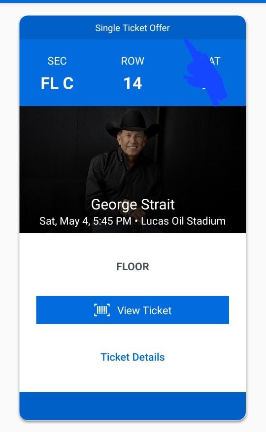 George Strait Ticket For Sale