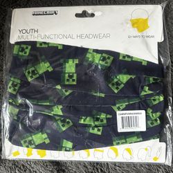 Minecraft Creeper Youth Multi-Functional Headwear – Official Bioworld Licensed (NEW)