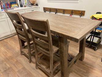 Counter height table and 4 chairs