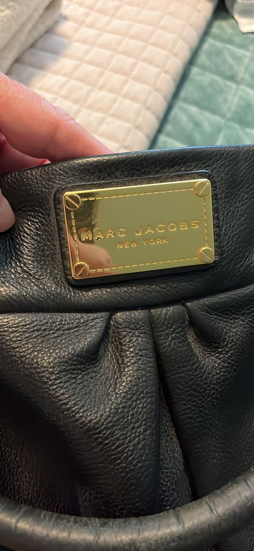 Black Leather Marc Jacob Bag